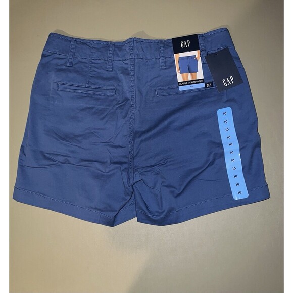 Gap Classic Mid Rise Short Women’s Size 10 Dutch Blue - Picture 5 of 9